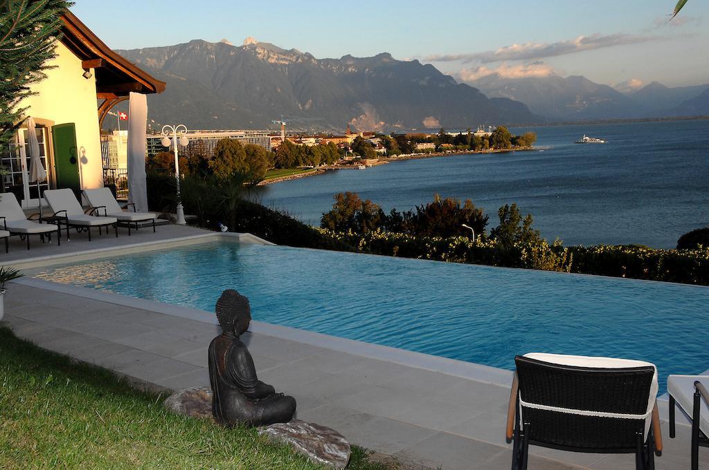 Corseaux Beach Rooms-Riviera Beach Apartments Vevey Kültér fotó